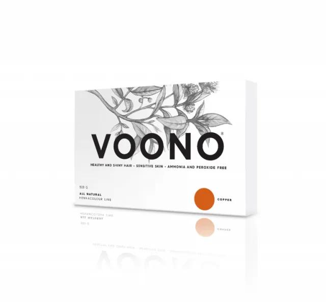 Voono Henna copper - přírodní barva na vlasy 100g