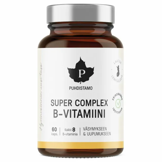 Puhdistamo Super Vitamin B Complex 60 cps