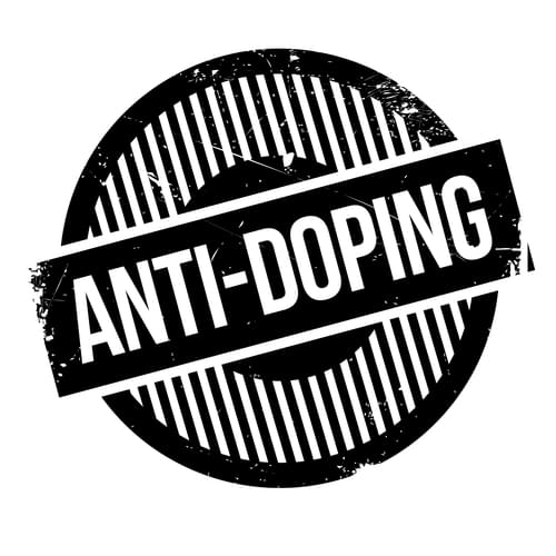 Anti-Doping rubber stamp. Grunge design with dust scratches. Effects can be easily removed for a clean, crisp look. Color is easily changed.